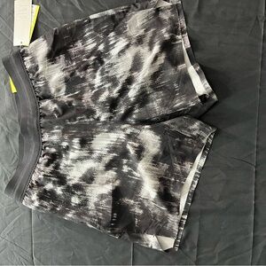 All in Motion Black and Gray Athletic Shorts small